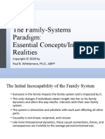 The Family-Systems Paradigm: Essential Concepts/Invisible Realities