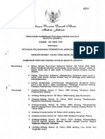 Peraturan Gubernur Nomor 195 Tahun 2010 Tentang Petunjuk Pelaksanaan Penempatan Jaringan Utilitas