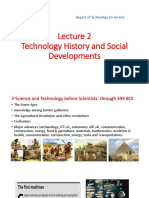 Technology History and Social Developments: Impact of Technology On Society