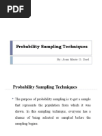 Probability Sampling Techniques