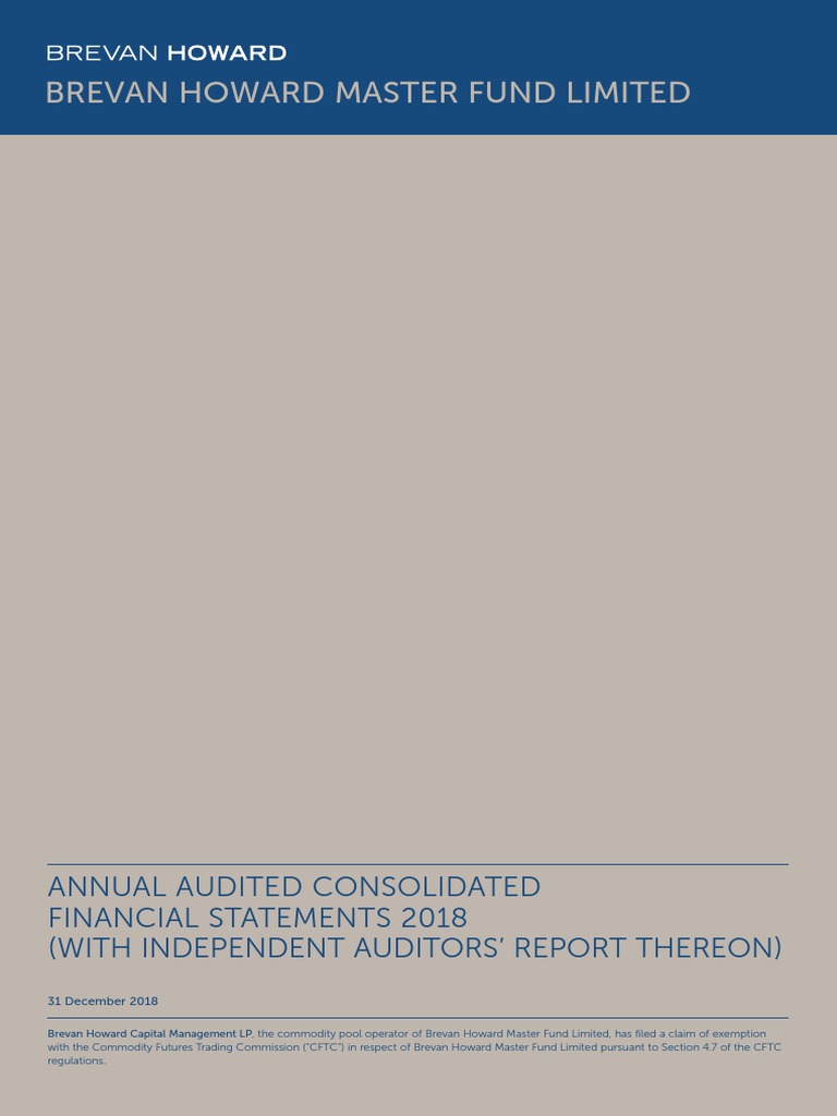 Brevan Howard Master Fund 2018 Report | PDF | Financial Audit | Internal  Control