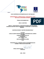 AREA 2. Auditoria Interna y Gestión Organizacional. Montes - Porras - Muñoz - Dextre