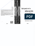 Puiggros, A. Que Paso en La Educacion Argentina. Unidades 2 y 3, Desde La Página 57 A 164
