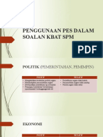 Penggunaan Pes Dalam Soalan Kbpeat SPM