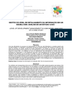 Bim - 065 Gestão Do Nível de Detalhamento Da Informação em Um Modelo Bim Análise de Um Estudo Caso