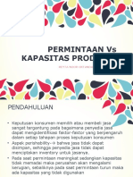 Permintaan Vs Kapasitas Produksi