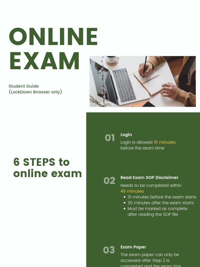 ONLINE EXAM GUIDE 2021 (Lockdown Browser Only) PDF Cyberspace