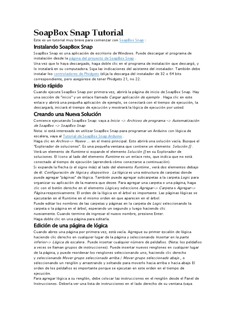 Soapbox snap tutorial pdf programa de computadora programaci n
