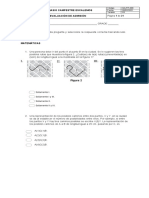 Evaluación de admisión matemáticas y lenguaje