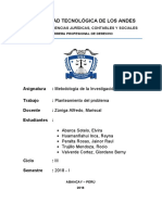 Metodología Jurídica - Planteamiento Del Problema