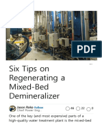 Six Tips On Regenerating A Mixed-Bed Demineralizer - Ps