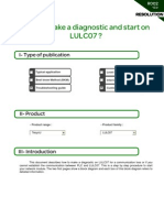 R002 - How To Make A Diagnostic and Start On LULC07