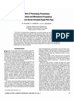 Effect of Processing Parameters On Fusion and Mechanical Properties of A Twin-Screw Extruded Rigid PVC Pipe