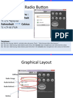 Radio Button: Latihan Konversi Suhu: Celsius Fahrenheit Fahrenheit Celsius