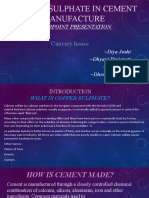 Powerpoint Presentation: Calcium Sulphate in Cement Manufacture