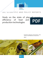 Study On The State of Play of Energy Efficiency of Heat and Electricity Production Technologies