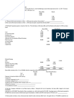 Home Office and Branch Accounting: Trial Balances, Adjustments, and Financial Statements