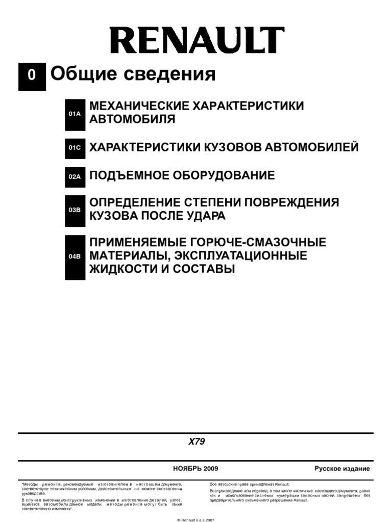 Renault Duster Руководство владельца - скачать PDF бесплатно