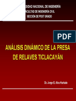 Análisis Dinámico Presa Ticlacayán