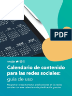 Guía Calendario de Publicación