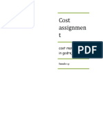 Cost Assignmen T: Cost Management in Godrej Company