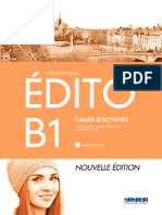 Edito B1 Cahier Nouvelle Edition