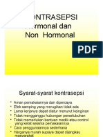 Kontrasepsi Hormonal Dan Non Hormonal