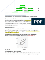 Thermodynamic State and State Functions