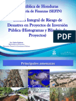 Gestion Integral Del Riesgo de Desastres en Proyectos de Inversion Publica
