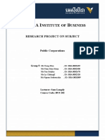 Public Corporations Research Project