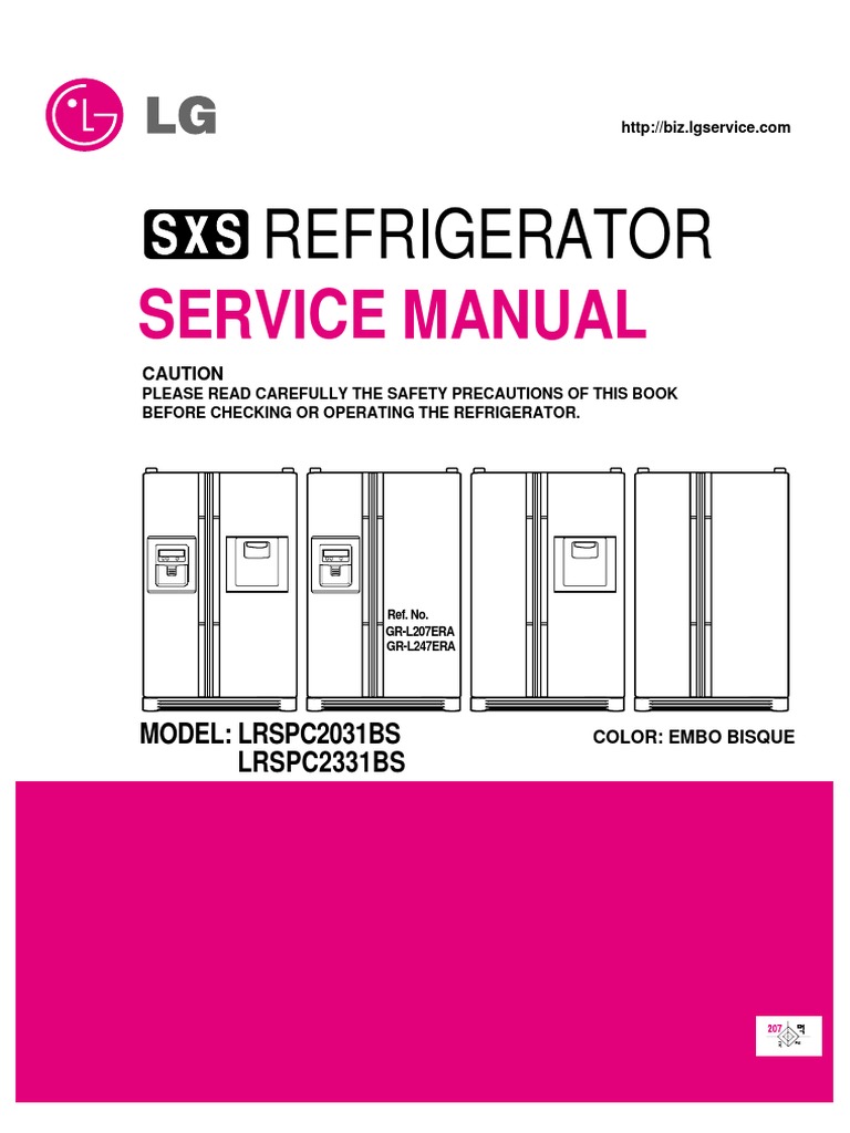 Refrigerator Service Manual Overview | PDF | Refrigerator | Tap (Valve)
