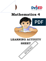 Mathematics 4: Learning Activity Sheet