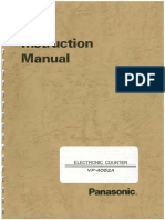 Panasonic VP-4052A Electronic Counter Instruction Manual