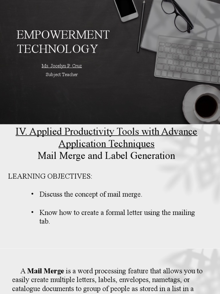 Understanding Mail Merge Steps | PDF