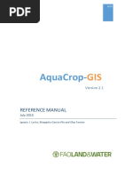 Aquacrop-: Reference Manual