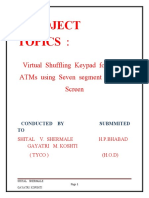 Virtual Shuffling Keypad For Secure ATMs Using Seven Segment & Touch Screen