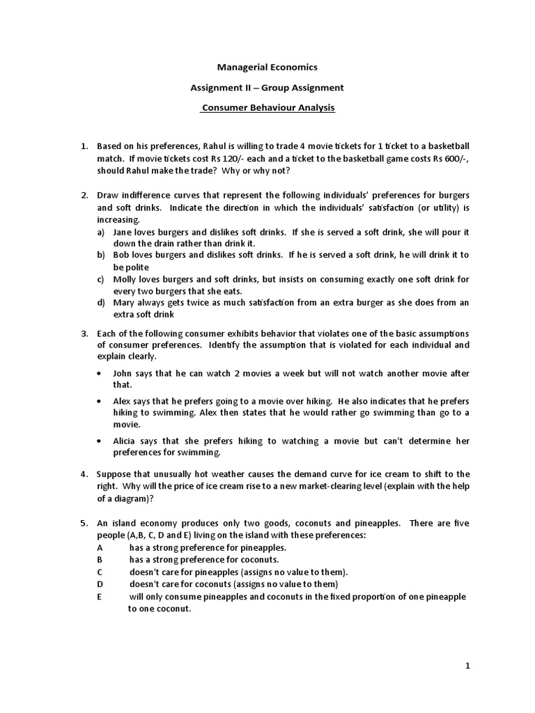 Consumer Behavior in Managerial Economics | PDF | Supply And Demand ...