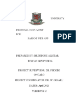Egerton University Sahani Web App Proposal