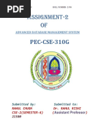 Rahul Chugh Adbms Asiignment 2