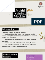 Orchid Training Module