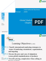 Global Marketing Chapter 17 Course Objectives