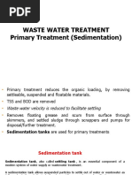 WWTP (Primary Treatment) - T