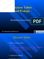 Decision Tables and Prologa: Modelling Business Rules