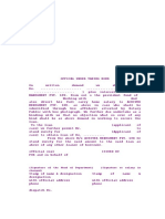 (Signature of The Head of Department) (Signature or Salary in Charged)