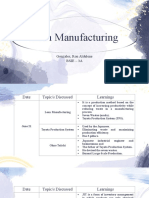 Lean Manufacturing: Gonzales, Ron Aldelene Bsie - 3A