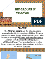Ethnic Groups in Visayas