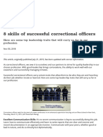 8 Skills of Successful Correctional Officers