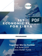 1 S T For Libya: Economic Forum