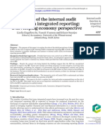 The Role of The Internal Audit Function in Integrated Reporting: A Developing Economy Perspective