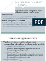 Pertemuan 5 Pengendalian Internal  Resiko Kendali